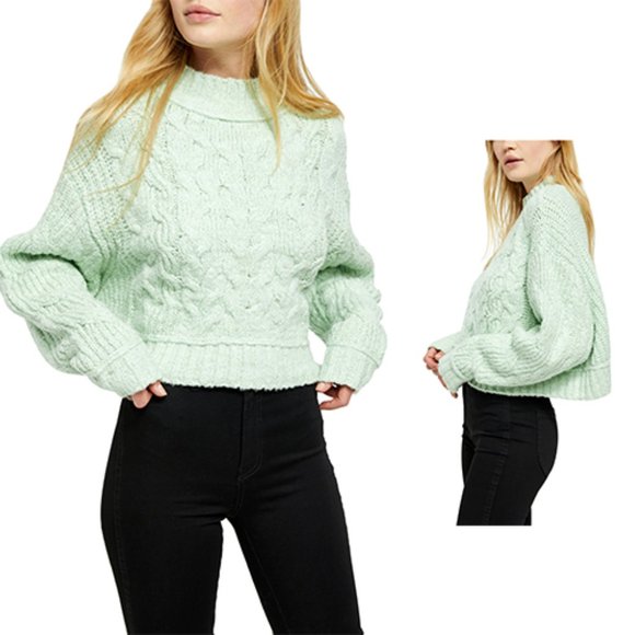 Free People Sweaters - Free People Carousel Sweater Mint Green S NWT
